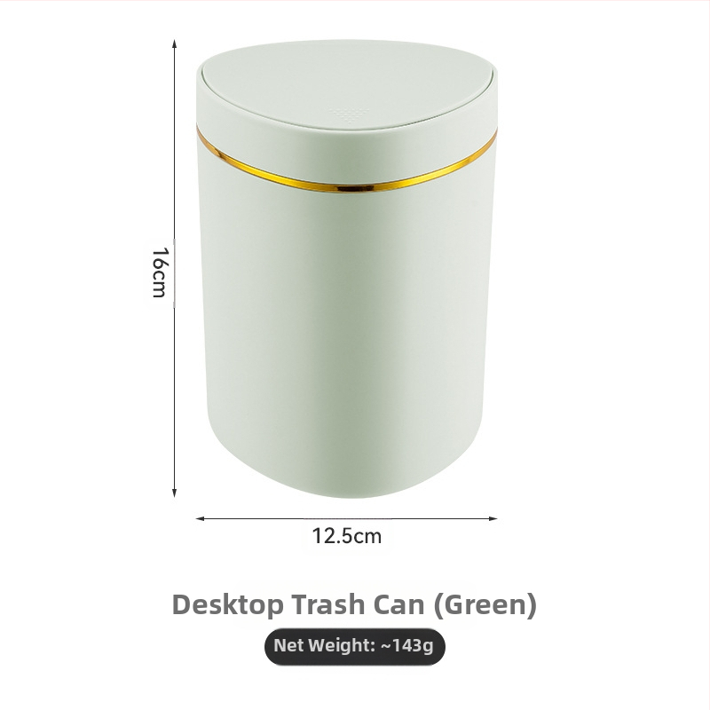 Kerge luksuslik lükandtüüpi lauaarvuti prügikast loominguline väike kohvilaud kontori elutoa kabinet kaanega prügikast