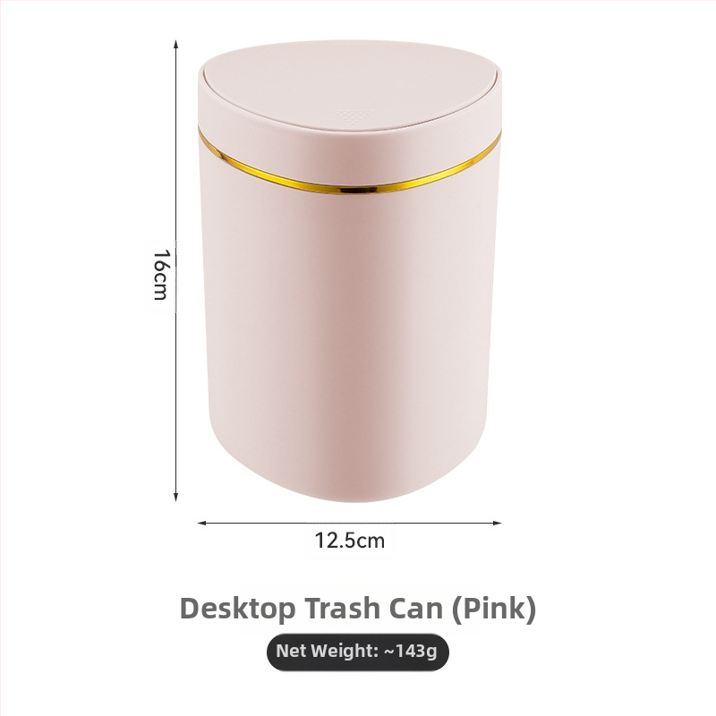 Kerge luksuslik lükandtüüpi lauaarvuti prügikast loominguline väike kohvilaud kontori elutoa kabinet kaanega prügikast