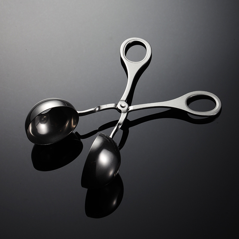 304 rozsdamentes acél húsgombóc csipesz szerszám nagy kis méretű húsgombóc feldolgozó konyha praktikus kreatív többfunkciós ollós csipesz