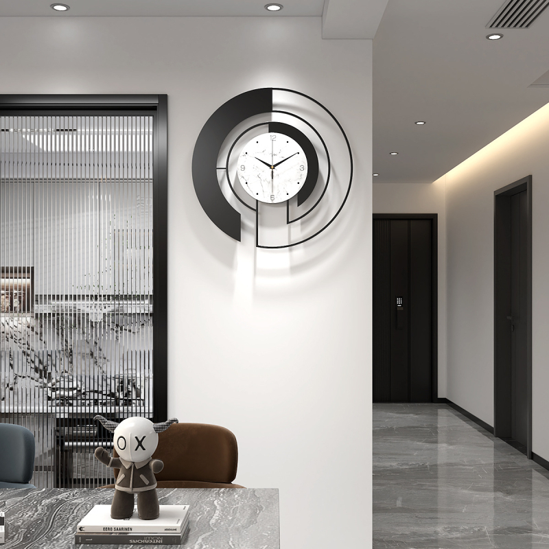 Divatos skandináv óra nappali modern otthoni dekoratív óra beltéri fali némító vas falióra gyári nagykereskedelem