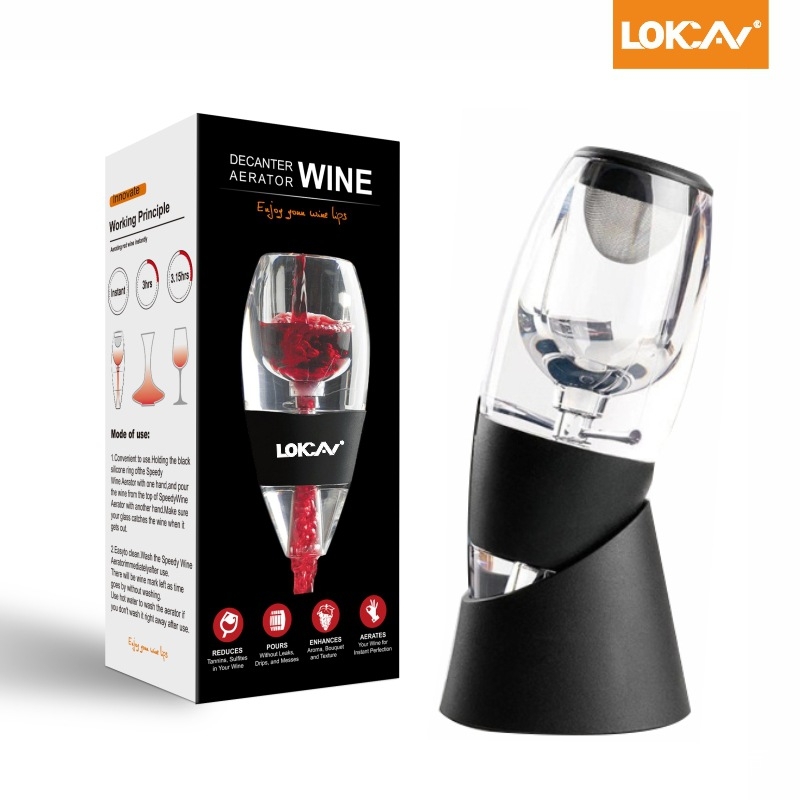 Punane vein veini kiire maagiline dekanter äratusveinipott kaasaskantav kinkekarbis filterdekanter ümberpööratud veiniseparaator