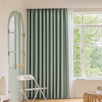 Luksuslik elutoa kardin, Euroopa stiilis lihtne moodne paks flanellist magamistoa varjund, luksuslik atmosfääriline aknaviimistlusega kardin