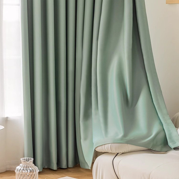 Luksuslik elutoa kardin, Euroopa stiilis lihtne moodne paks flanellist magamistoa varjund, luksuslik atmosfääriline aknaviimistlusega kardin