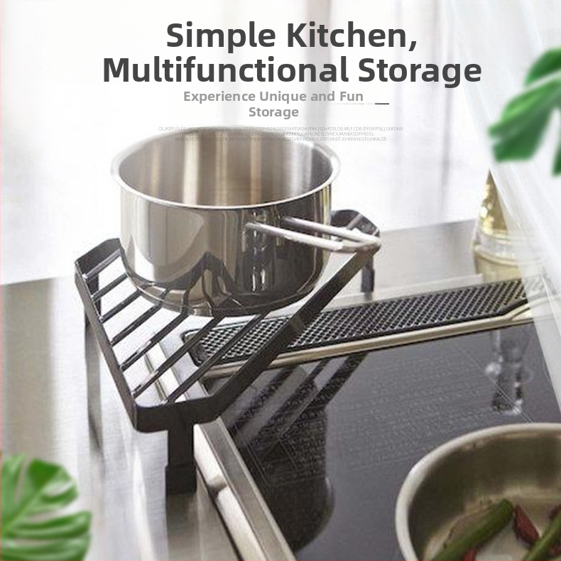 Többcélú vas háromszög tároló állvány konyhai egyrétegű állvány lyukasztásmentes padlótároló állvány szervező állvány nagykereskedelem