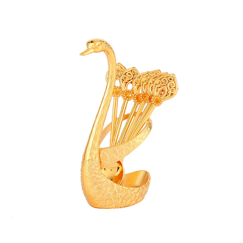 Νέο σετ κουταλιών Little Swan 2022, ελαφρύ, πολυτελές, ευρωπαϊκό στυλ, κλασικό, δημιουργικό, χαριτωμένο σετ κουταλιών Swan