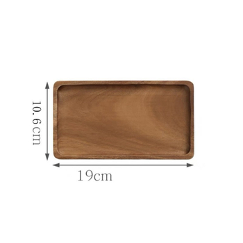 Akacijos medinis padėklas, buitinis medinis arbatos rinkinys, laikymo lėkštė, restorano desertų užkandžių padėklas, viršutinė lėkštė, medžio masyvo vakarienės lėkštė