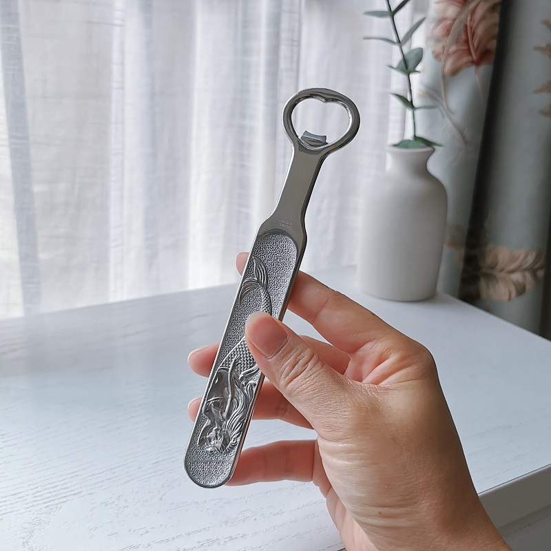 [undinė] Asmeninis ir kūrybingas 18/10 nerūdijančio plieno nešiojamas dangtelių atidarytuvas vyno atidarytuvas alaus butelių atidarytuvas