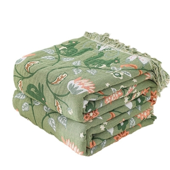 2024 m. nauja medvilninės marlės rankšluosčių antklodė, studentų sofa, biuro nakvynės antklodė, vasarinė vėsi antklodė, oro kondicionieriaus antklodė