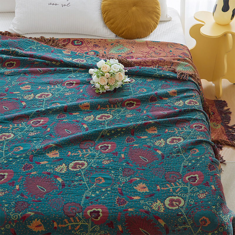 Medvilninis marlės daugiasluoksnis rankšluostis, skalbiamas skalbimo mašinoje, vasarinė sofa, biuro snaudulių užvalkalas, oro kondicionieriaus užvalkalas, buitinis sofos rankšluostis