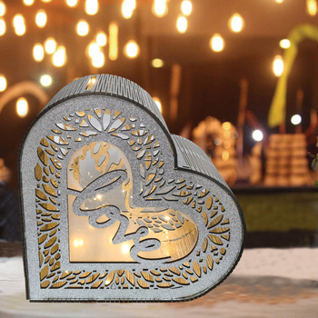 Új, barkácsolt fa esküvői ajándékkártya-doboz esküvői kellékek névjegykártya-bejelentő doboz fa esküvői asztali dekorációk nagykereskedelem