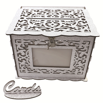 Νέο ξύλινο κουτί δώρου γάμου diy, είδη γάμου, κουτί σύνδεσης επαγγελματικών καρτών, ξύλινες διακοσμήσεις γραφείου γάμου χονδρικής