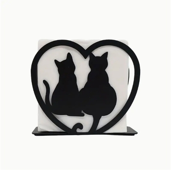 Moodne kodune loominguline salvrätikuhoidja köögis rauast hoiuriiul Lääne restorani kohviku vertikaalne salvrätikuhoidja