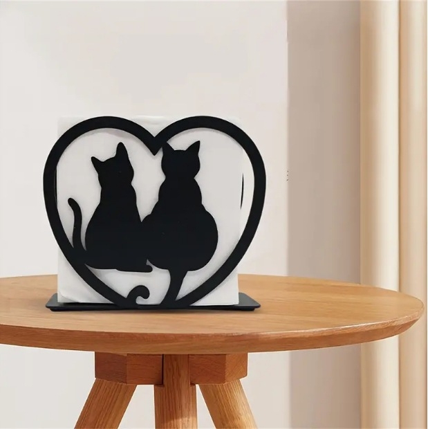 Moodne kodune loominguline salvrätikuhoidja köögis rauast hoiuriiul Lääne restorani kohviku vertikaalne salvrätikuhoidja