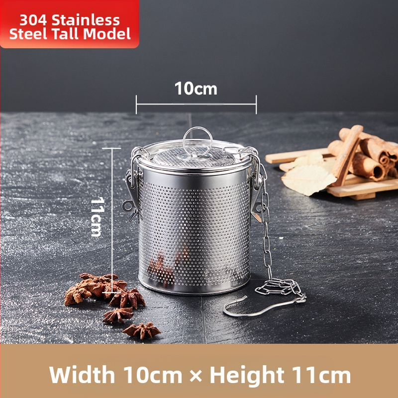 Nerūdijančio plieno sūrymo krepšelis, tankus sūrymo krepšelis, perforavimo šlako krepšelis, žuvies sriubos sriuba, prieskonių kamuoliukas, prieskonių krepšelis