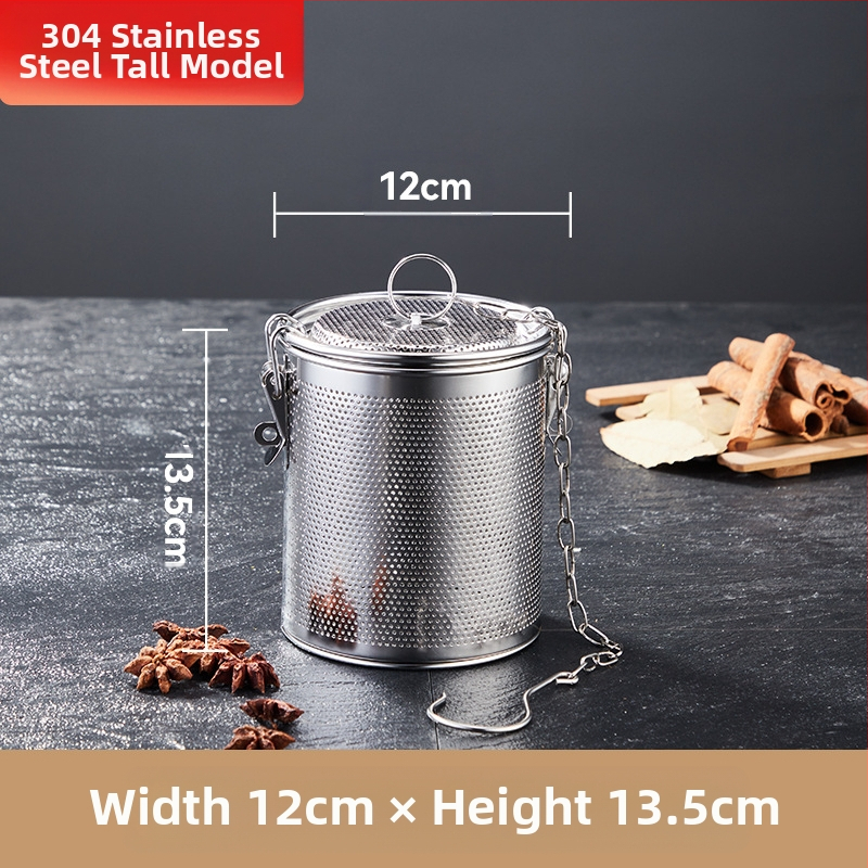 Nerūdijančio plieno sūrymo krepšelis, tankus sūrymo krepšelis, perforavimo šlako krepšelis, žuvies sriubos sriuba, prieskonių kamuoliukas, prieskonių krepšelis