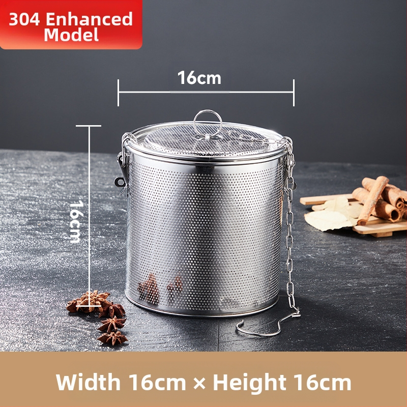 Nerūdijančio plieno sūrymo krepšelis, tankus sūrymo krepšelis, perforavimo šlako krepšelis, žuvies sriubos sriuba, prieskonių kamuoliukas, prieskonių krepšelis