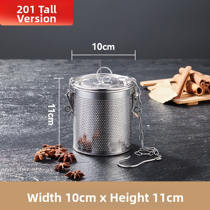 Nerūdijančio plieno sūrymo krepšelis, tankus sūrymo krepšelis, perforavimo šlako krepšelis, žuvies sriubos sriuba, prieskonių kamuoliukas, prieskonių krepšelis