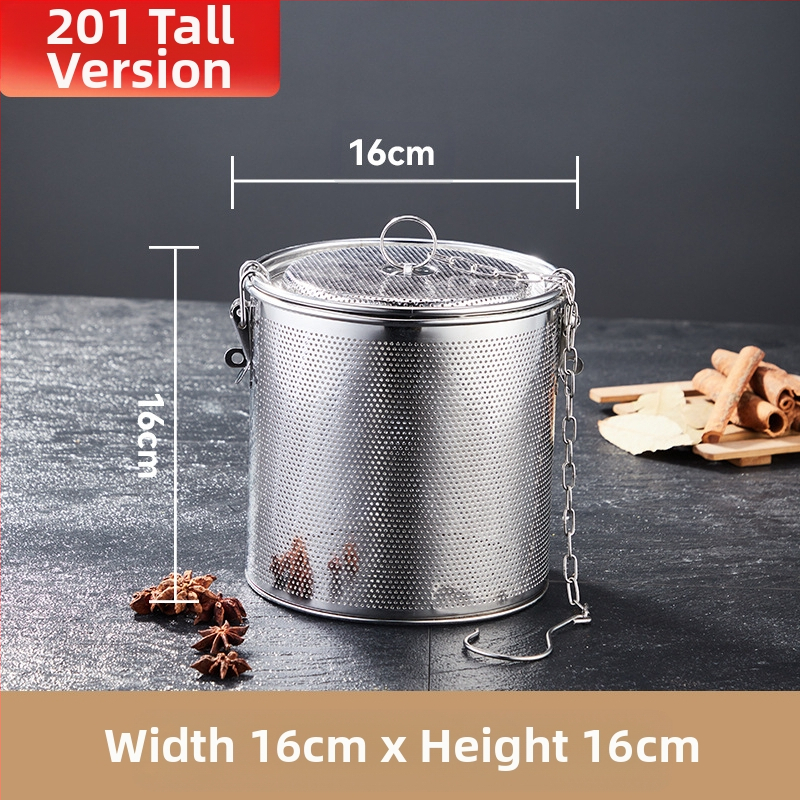 Nerūdijančio plieno sūrymo krepšelis, tankus sūrymo krepšelis, perforavimo šlako krepšelis, žuvies sriubos sriuba, prieskonių kamuoliukas, prieskonių krepšelis