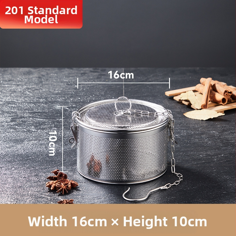 Nerūdijančio plieno sūrymo krepšelis, tankus sūrymo krepšelis, perforavimo šlako krepšelis, žuvies sriubos sriuba, prieskonių kamuoliukas, prieskonių krepšelis