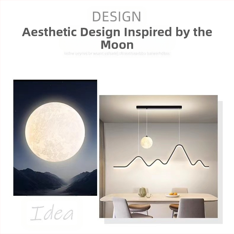 Moodne minimalistlik restoraniriba LED-lühtrivalgustus Skandinaavia baarilamp Õppelamp Itaalia Normcore stiilis lamp