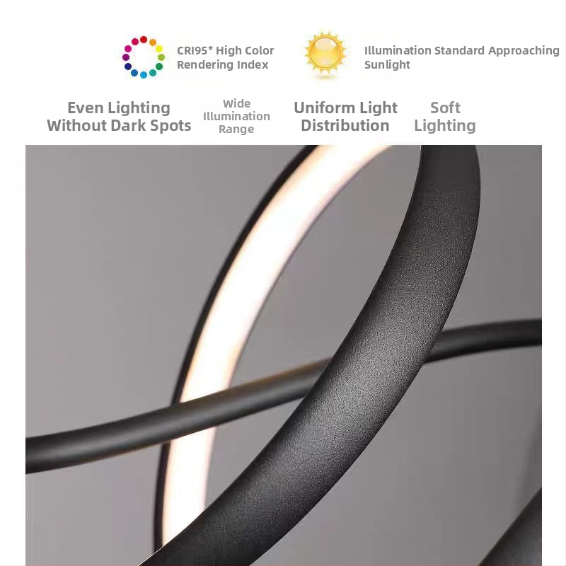 Moderné minimalistické reštauračné pásové LED lustrové osvetlenie, škandinávska barová lampa, študijná lampa v talianskom štýle Normcore