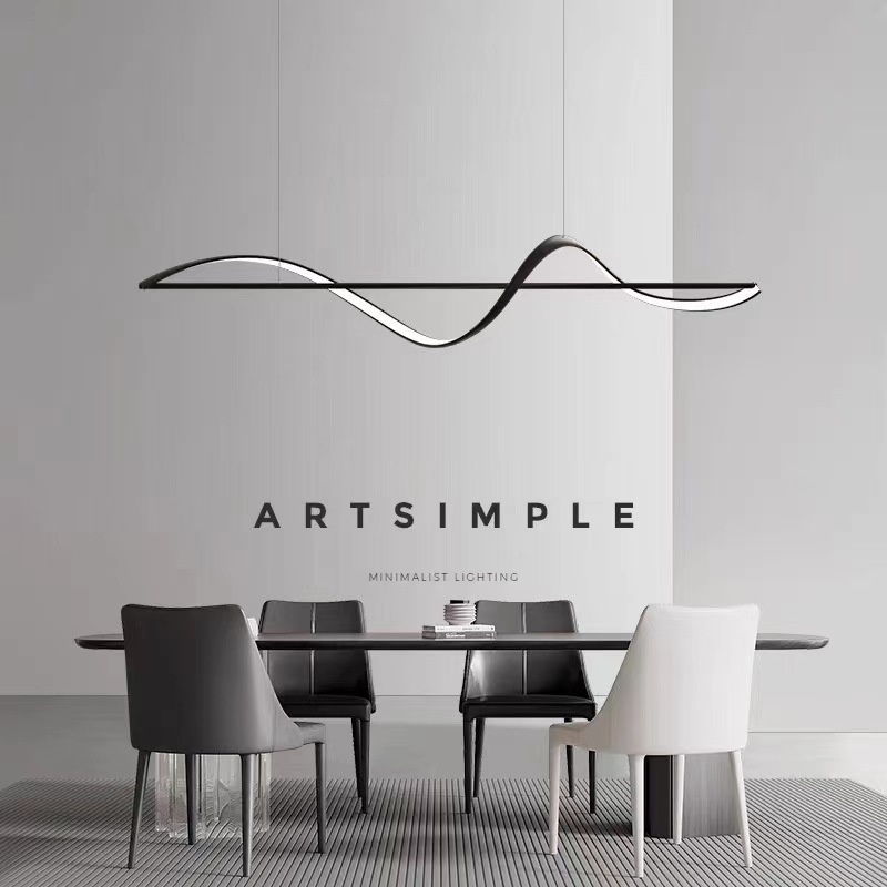 Moodne minimalistlik restoraniriba LED-lühtrivalgustus Skandinaavia baarilamp Õppelamp Itaalia Normcore stiilis lamp