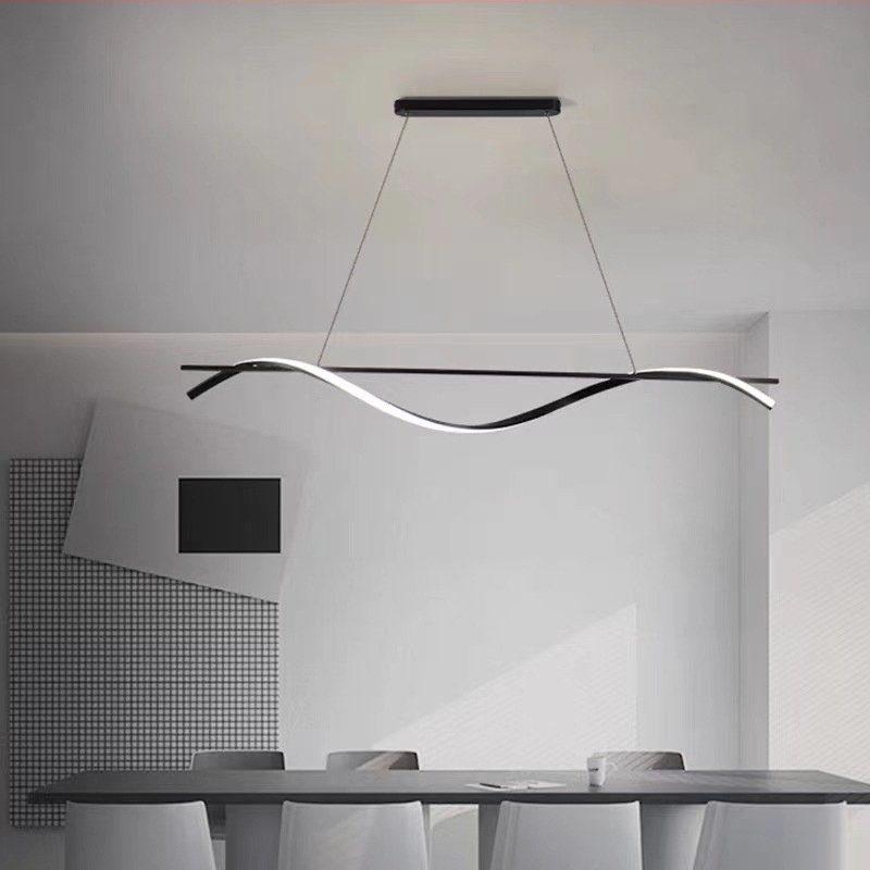 Moodne minimalistlik restoraniriba LED-lühtrivalgustus Skandinaavia baarilamp Õppelamp Itaalia Normcore stiilis lamp