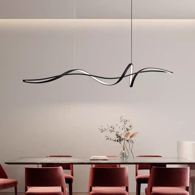 Moodne minimalistlik restoraniriba LED-lühtrivalgustus Skandinaavia baarilamp Õppelamp Itaalia Normcore stiilis lamp