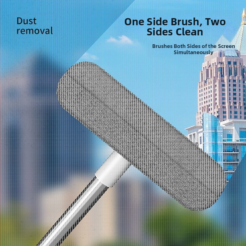 Aknaekraani harja puhastusvahend majapidamiseks, lahtivõtmatu ja pesemata kahepoolne pikk kaks-ühes aknaekraani puhastusvahend