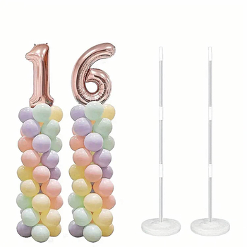 2 rinkiniai, balionų stotelės rinkinys, dekoratyvinis balionų laikiklis, kolona, balionų aksesuarai, tobulos vestuvės, savaitės