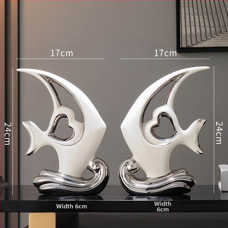 Paprastas modernus šviesus prabangus auksinis kiaušinis sidabrinis kiaušinių dekoravimo papuošalai svetainės įėjimo vyno televizoriaus spintelės biuro dovana