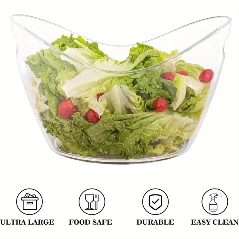 „Yuanbao“ ledo kibiras komerciniam KTV baro reikmenims šampano vyno kibiras ledo kibiras alaus ledo kibiras skaidrus plastikinis ledo kibiras