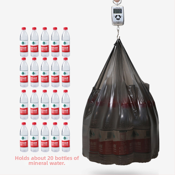 Σακούλα σκουπιδιών τύπου γιλέκου, πάγκου δρόμου, πυκνή σακούλα σκουπιδιών για το σπίτι, κουζίνα, μαύρη, φιλική προς το περιβάλλον, μεγάλη σακούλα σκουπιδιών, χονδρική