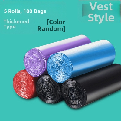 Vreća za smeće u stilu prsluka, ulična štand, zadebljana vreća za smeće, kućna kuhinja, crna, ekološki prihvatljiva, velika vreća za smeće na veliko