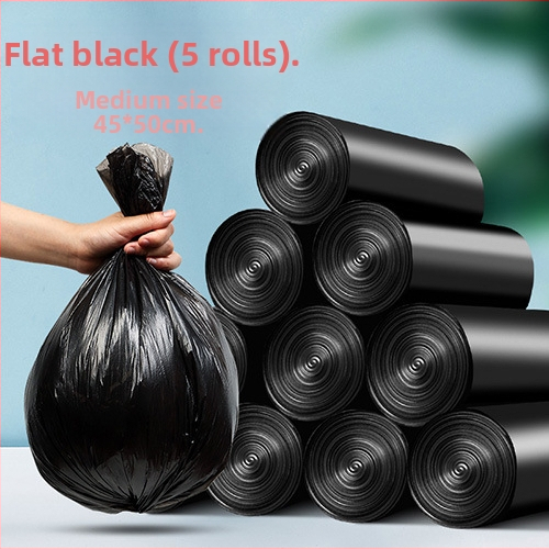 Чанта за боклук в стил жилетка, улична сергия, удебелена торба за боклук, домашна кухня, черна, екологично чиста, голяма чанта, торба за боклук на едро