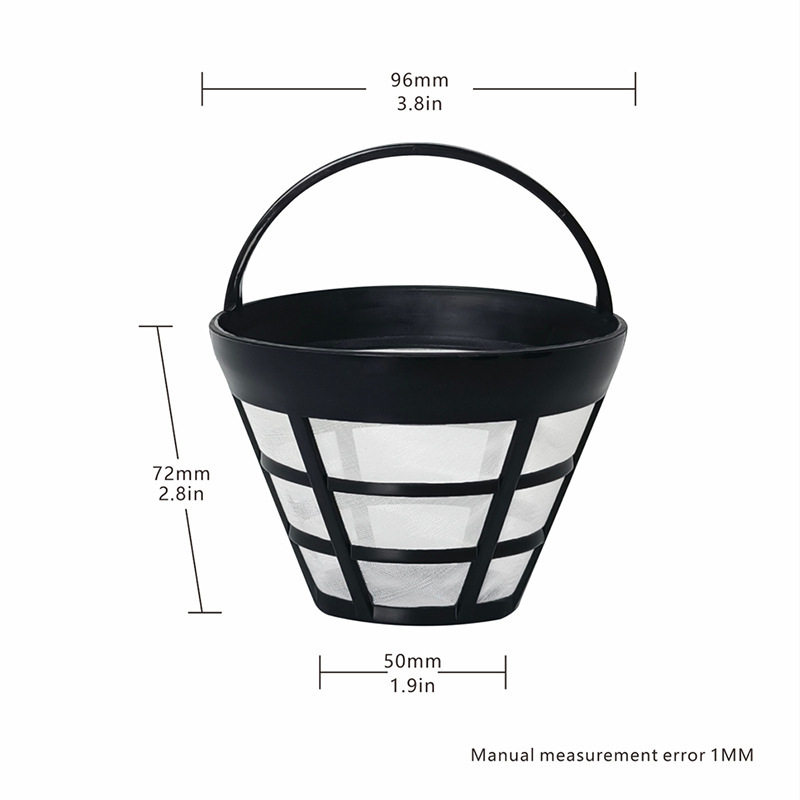 Tilktüüpi kohvifilter 1406 nailonist kohvifilter käepidemega kohvimasina filtri lehter tilktüüpi