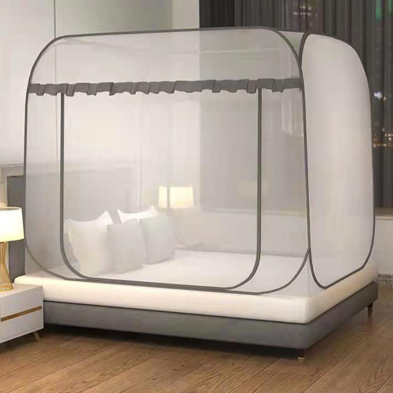 Sääsevõrgu kinnitusega ühiselamu üheinimesevoodi 1,5 m voodi paigaldusvaba kokkupandav jurta õpilastele üheinimesevoodi 0,9 m