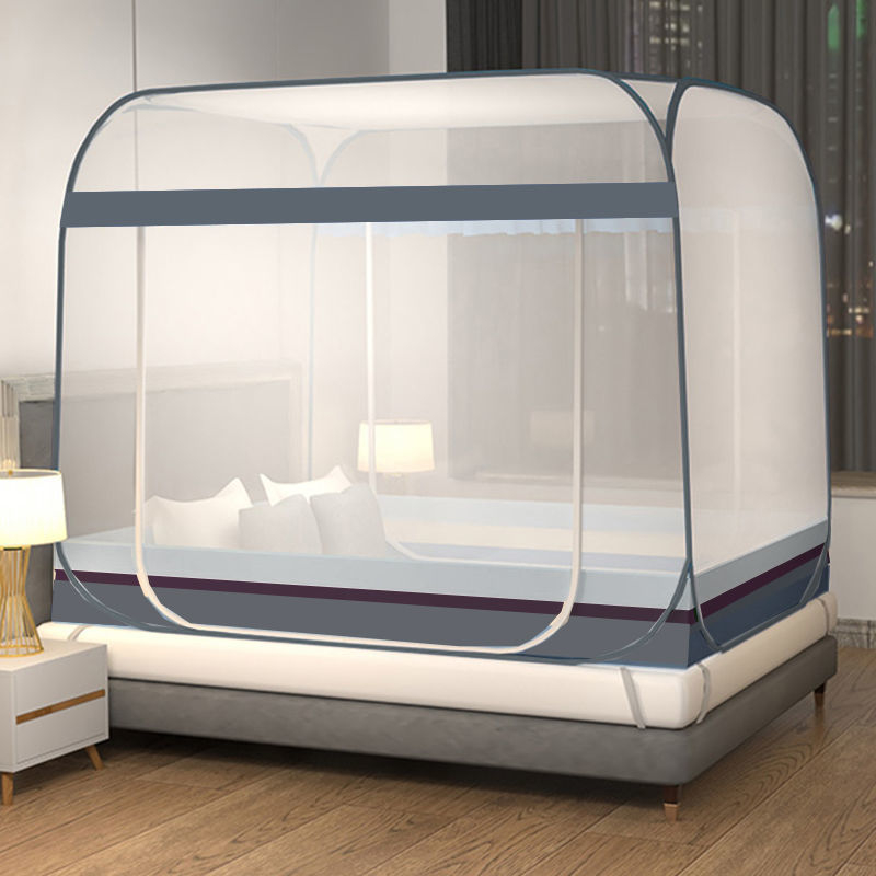 Sääsevõrgu kinnitusega ühiselamu üheinimesevoodi 1,5 m voodi paigaldusvaba kokkupandav jurta õpilastele üheinimesevoodi 0,9 m