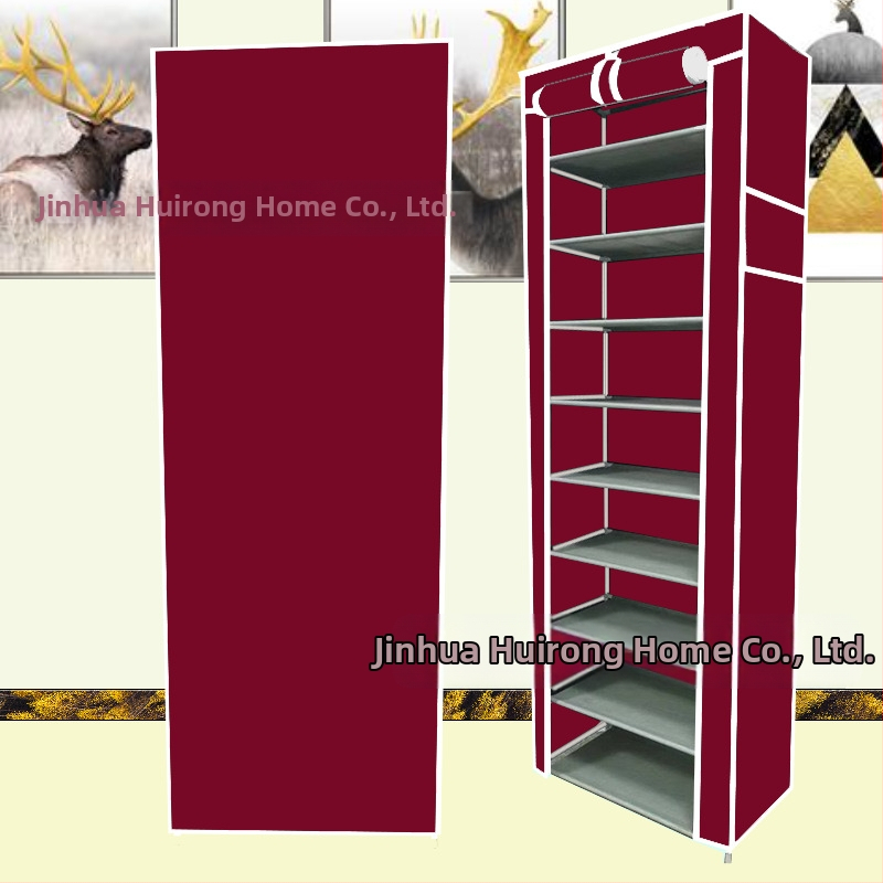 Paksendatud kingariiul Mitmekihiline majapidamises kasutatav siseruumides kasutatav moodne lihtne ukseava kingariiul Väike ühiselamu lihtne vaheseintega kingakapp