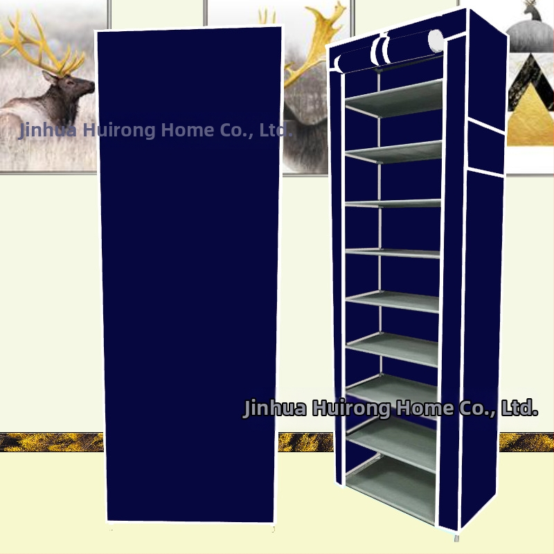 Paksendatud kingariiul Mitmekihiline majapidamises kasutatav siseruumides kasutatav moodne lihtne ukseava kingariiul Väike ühiselamu lihtne vaheseintega kingakapp