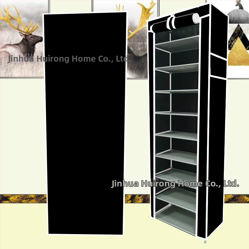 Paksendatud kingariiul Mitmekihiline majapidamises kasutatav siseruumides kasutatav moodne lihtne ukseava kingariiul Väike ühiselamu lihtne vaheseintega kingakapp