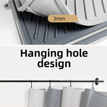 Silikona notekas paklājiņš virtuves galda piederumu filtra paklājiņš mājsaimniecības ēdamgalda paklājiņš filtra paklājiņš silikona notekas plāksnes paklājiņš