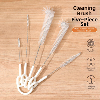 Πολυλειτουργική βούρτσα καθαρισμού σετ 5 τεμαχίων, βούρτσα με στόμιο, σωλήνα αναρρόφησης, βραστήρα, νάιλον, μικρή βούρτσα καθαρισμού κενών, κύπελλο καθαρισμού