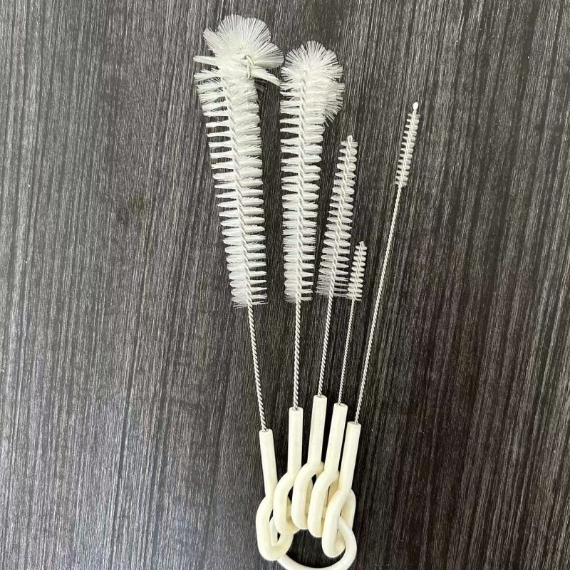 Multifunkcionális tisztítókefe készlet, 5 darabos kiöntőcső, szívócső, vízforraló, nejlon, kis méretű réstisztító pohártisztító kefe