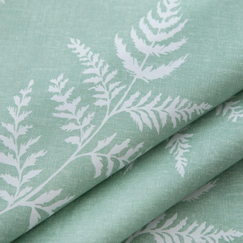 PVC-flanellist aluskummist lauakate Põhjamaade stiilis trükitud roheliste lehtedega lauakate