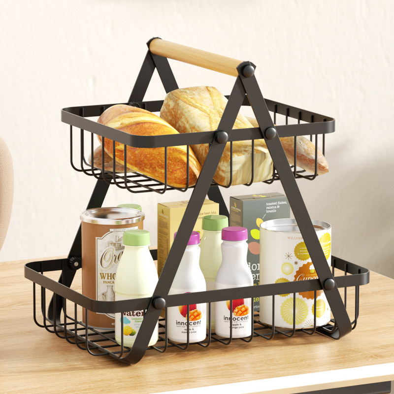 Határokon átnyúló Amazon gyümölcstányér nappali otthoni dohányzóasztal gyümölcskosár divatos vas többrétegű cukorkás uzsonnás tányér tároló állvány