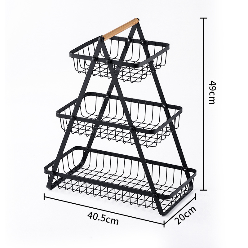 Határokon átnyúló Amazon gyümölcstányér nappali otthoni dohányzóasztal gyümölcskosár divatos vas többrétegű cukorkás uzsonnás tányér tároló állvány