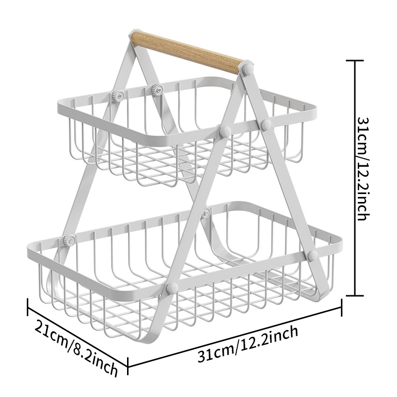 Határokon átnyúló Amazon gyümölcstányér nappali otthoni dohányzóasztal gyümölcskosár divatos vas többrétegű cukorkás uzsonnás tányér tároló állvány