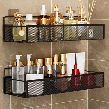 Vannitoa hoiuriiul, puurimata seinale kinnitatav korraldaja vannitoa ja duširuumi jaoks, nurgariiul tualeti hoiustamiseks