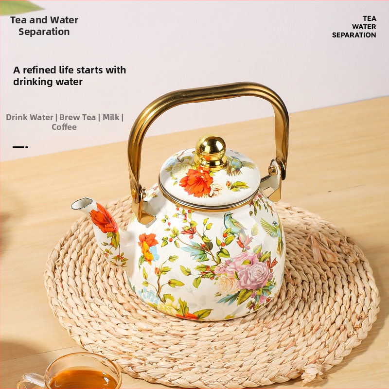 Háztartási vízforraló háztartási vízforraló zománc zománc kültéri vízforraló tűzhely speciális fém zománcozott edény teafőzéshez